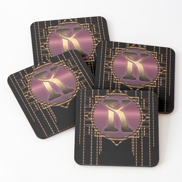 Item preview, Letter K 20s Art Deco Burlesque Vintage Glamor designed and sold by Xarah.