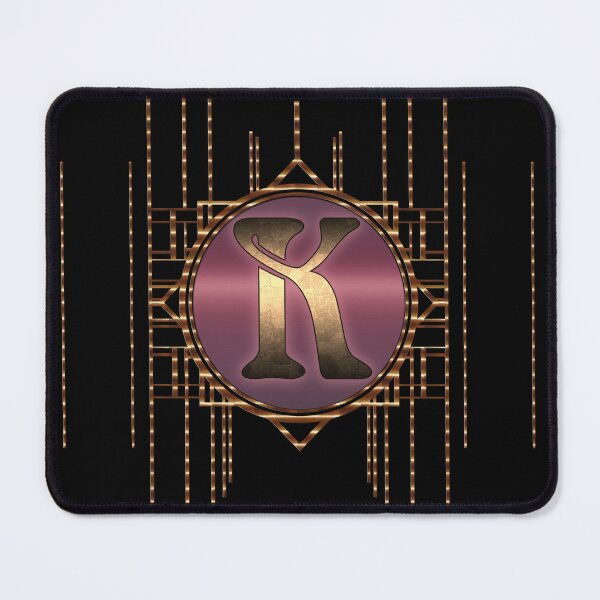 Item preview, Letter K 20s Art Deco Burlesque Vintage Glamor designed and sold by Xarah.