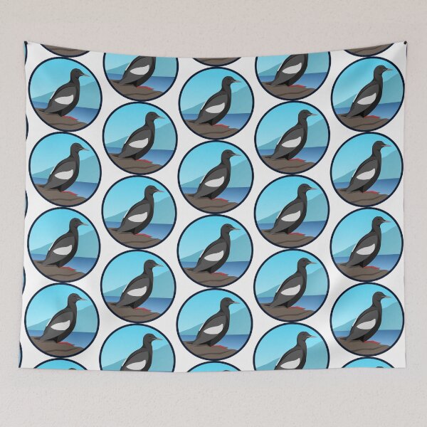 Item preview, Black Guillemot Vector Art designed and sold by DHeyDesigns.