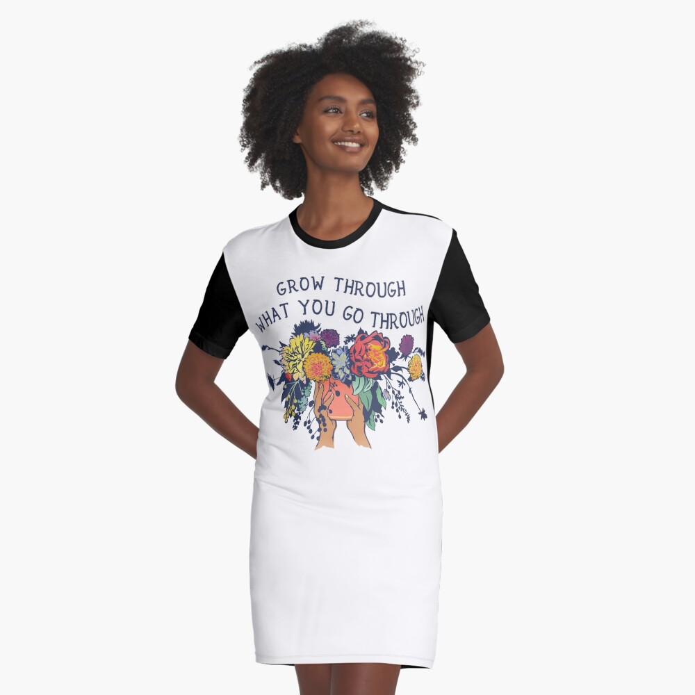 Item preview, Graphic T-Shirt Dress designed and sold by fabfeminist.