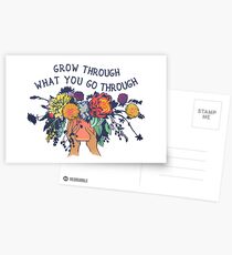 Grow Through What You Go Through Postcards