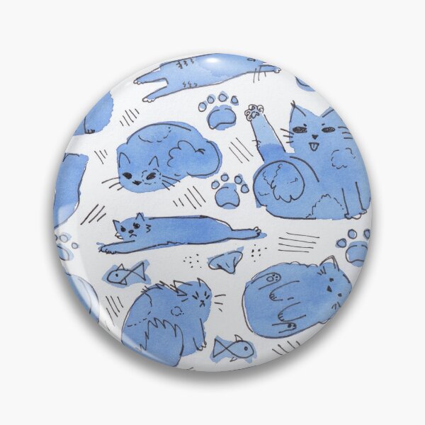 Item preview, Ink stain cat pattern designed and sold by rainbow-pants.