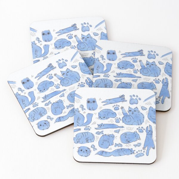 Item preview, Ink stain cat pattern designed and sold by rainbow-pants.