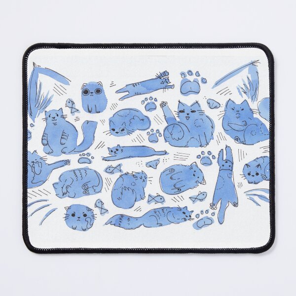 Item preview, Ink stain cat pattern designed and sold by rainbow-pants.