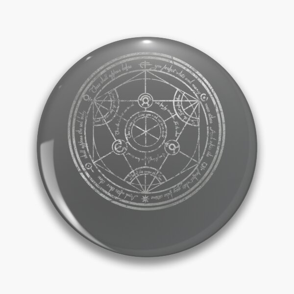 Item preview, Human Transmutation Circle - silver grunge designed and sold by JeanieBernhard.
