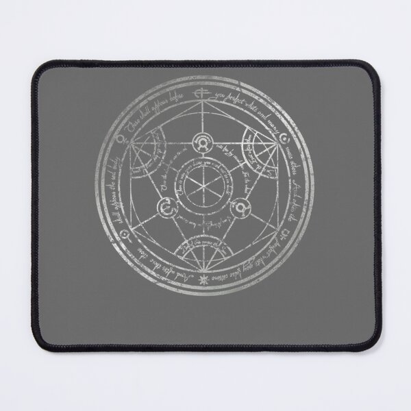 Item preview, Human Transmutation Circle - silver grunge designed and sold by JeanieBernhard.