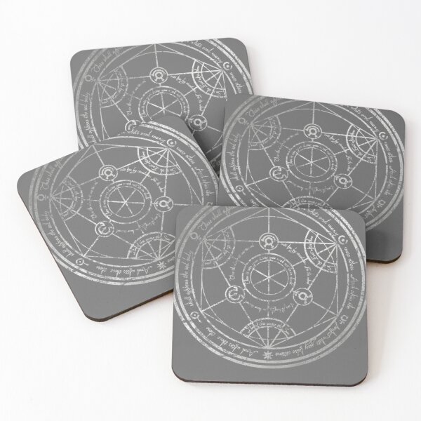Item preview, Human Transmutation Circle - silver grunge designed and sold by JeanieBernhard.