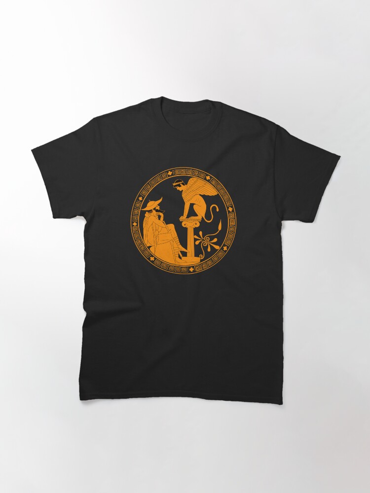 Alternate view of Oedipus and the Sphinx Classic T-Shirt