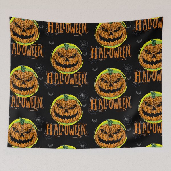Item preview, Scary halloween pumpkin face designed and sold by reka88.