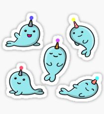 Narwhal Party Pack von 5 Sticker