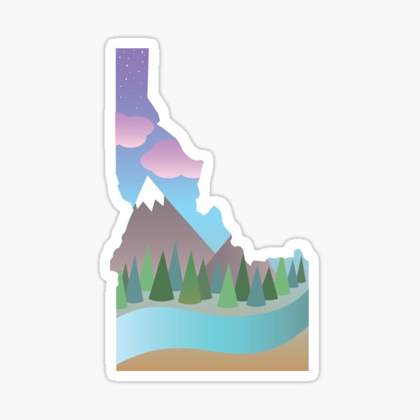 Idaho Illustrated Sticker
