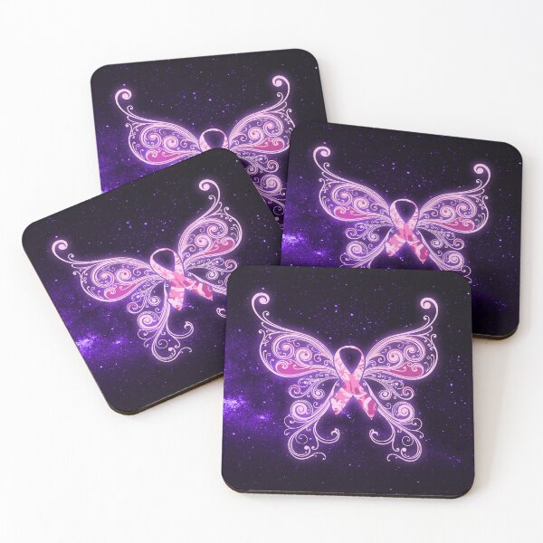 Item preview, Faith Hope Love Breast Cancer Purple Butterfly designed and sold by BrigitteSchade.
