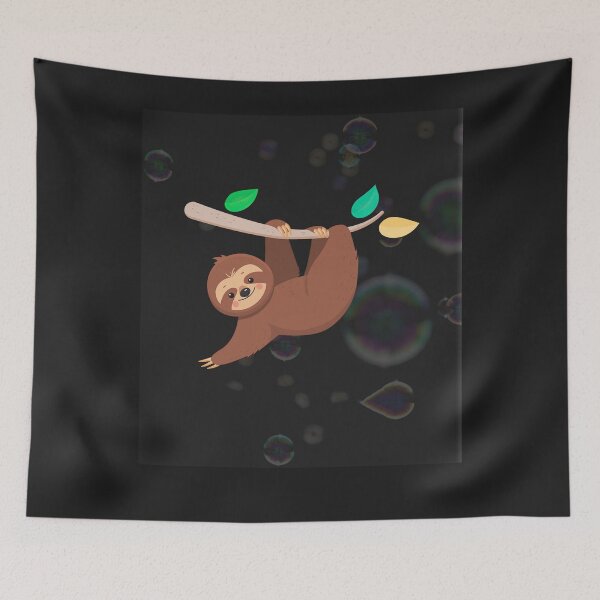 Item preview, Stay Out Of My Bubble Cute Masked Sloth designed and sold by BrigitteSchade.