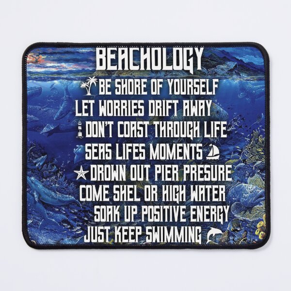 Item preview, Beachology Take Me Down To The Beach Ocean Bottom Blue designed and sold by BrigitteSchade.