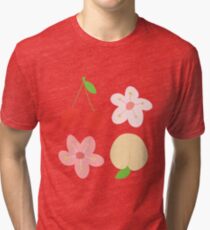 peach & cherry Tri-blend T-Shirt