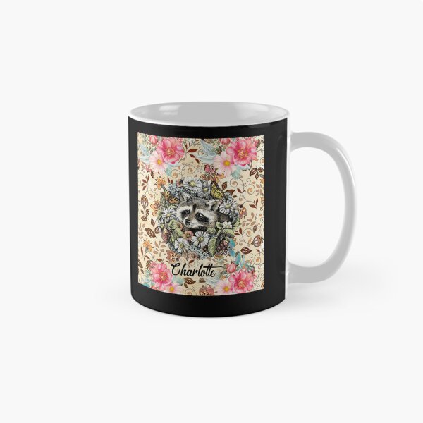 Item preview, Raccoon Funny And Flower Art Classic designed and sold by ChristophLuckel.