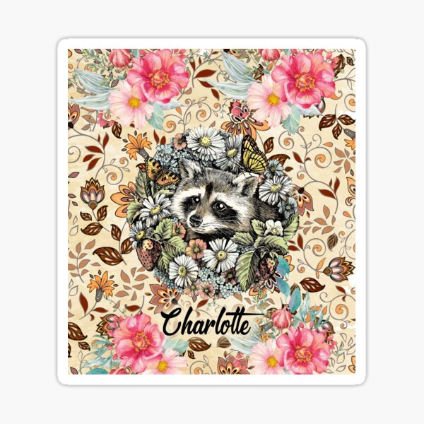 Item preview, Raccoon Funny And Flower Art Classic designed and sold by ChristophLuckel.