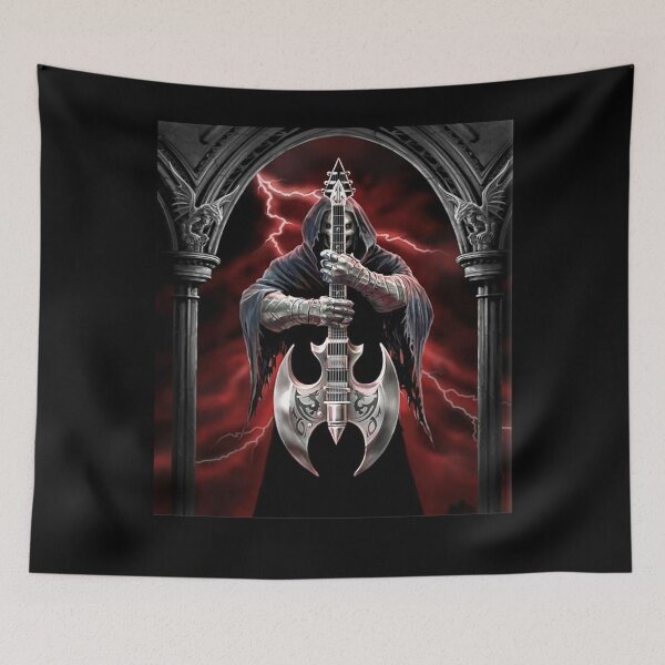 Item preview, Rock Death Play Music Rock Black And Red designed and sold by ChristophLuckel.
