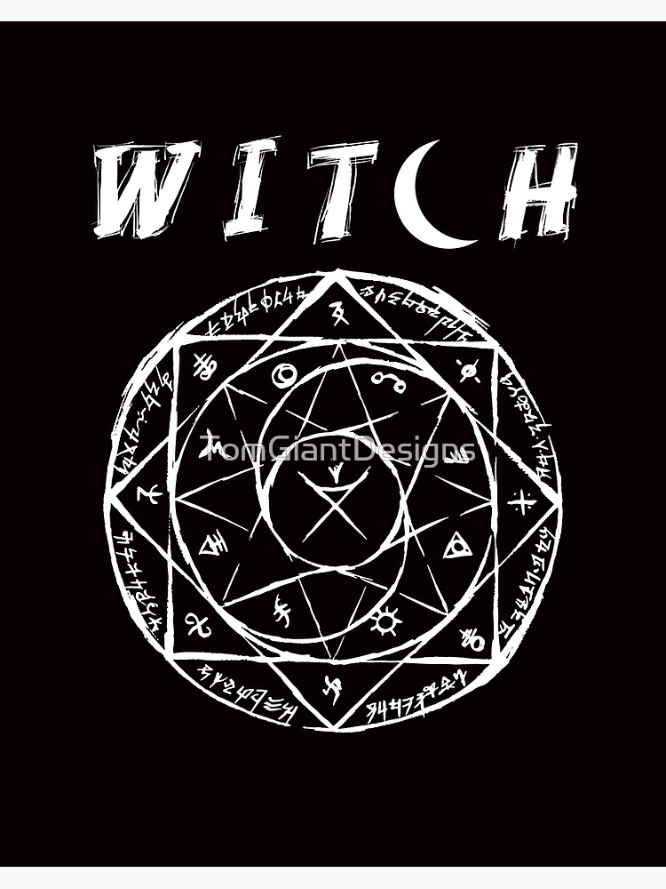 Witch Symbol | Witchcraft Coven | Witches Wicca | Poster