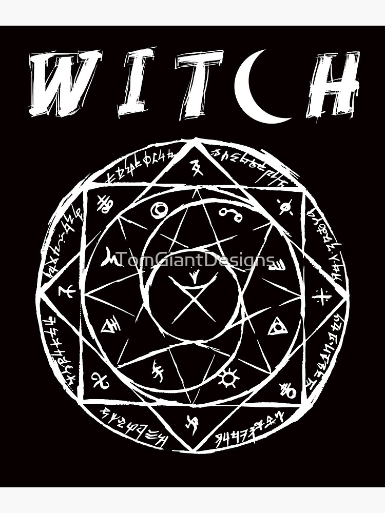 Witch Symbol | Witchcraft Coven | Witches Wicca | Poster