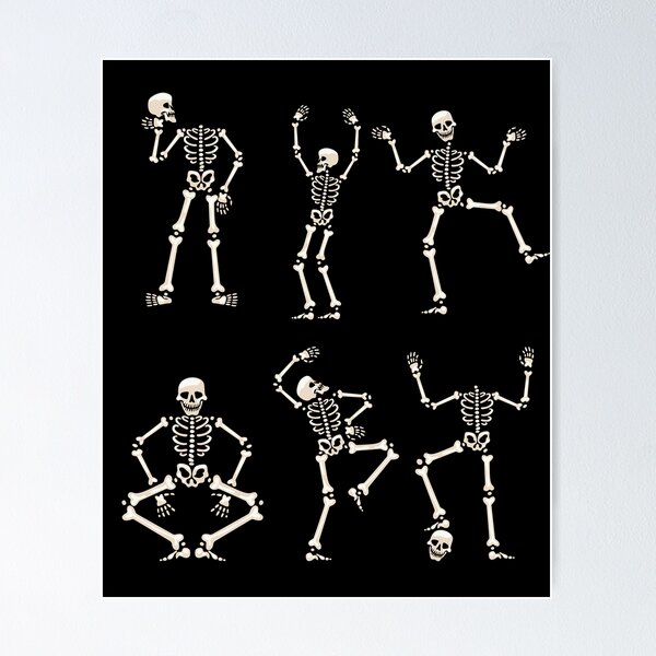 Item preview, Funny halloween skeletons designed and sold by reka88.