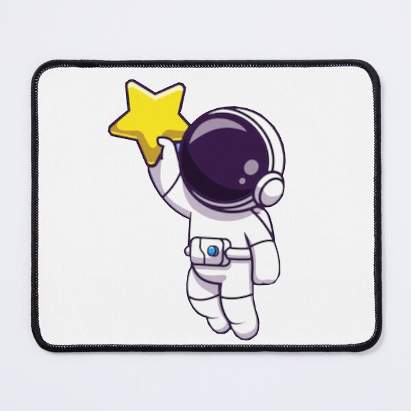 Item preview, Cute astronaut holding a golden star cartoon. designed and sold by BEAUTY ⭐⭐⭐⭐⭐.