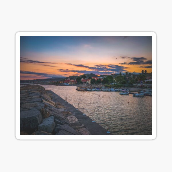 Item preview, verano mar puerto barcos vela designed and sold by eleonoraingrid.
