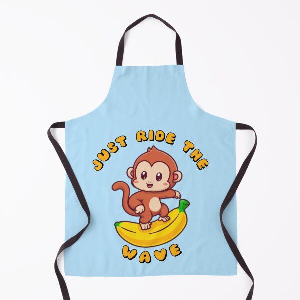 Item preview, Just Ride The Wave Monkey Banana designed and sold by everything4eva.