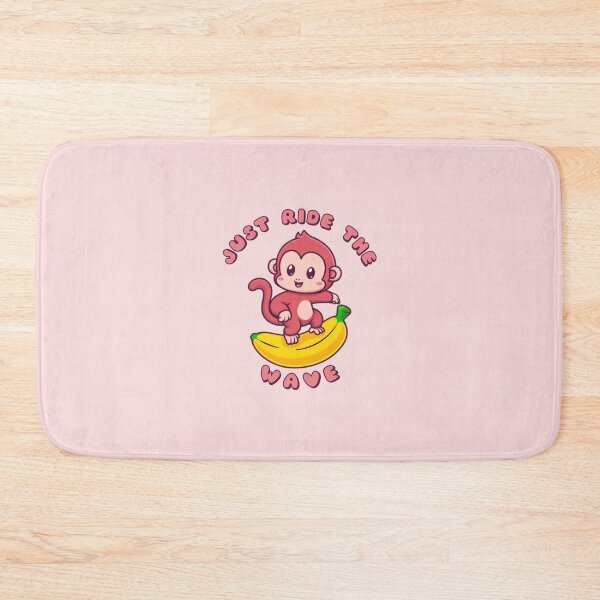 Item preview, Just Ride The Wave Pink Monkey Banana designed and sold by everything4eva.
