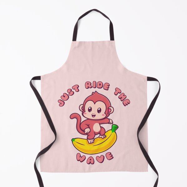 Item preview, Just Ride The Wave Pink Monkey Banana designed and sold by everything4eva.