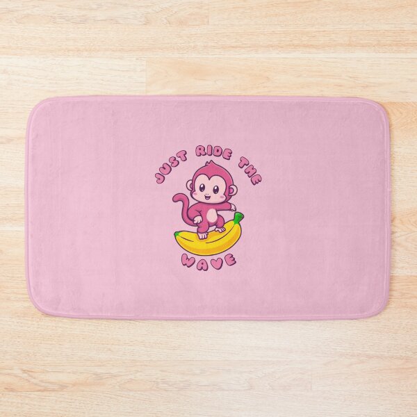 Item preview, Just Ride The Wave Pink Monkey Banana designed and sold by everything4eva.