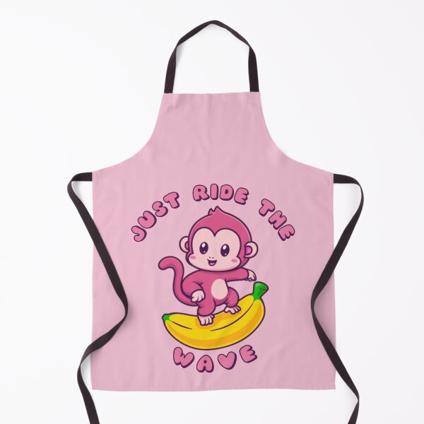 Item preview, Just Ride The Wave Pink Monkey Banana designed and sold by everything4eva.
