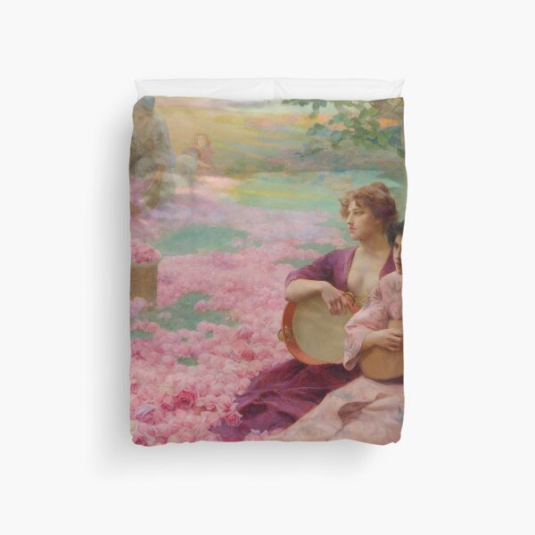 Item preview, La fête de la rose, 1887 Henri Siddons Mowbray designed and sold by Onodera.