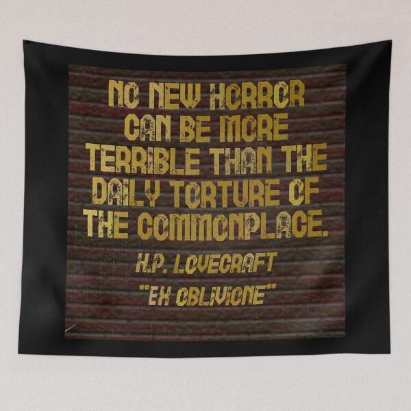 Item preview, H.P. LOVECRAFT - "No Horror Can Be More . . . " designed and sold by Gretchen Tiger.