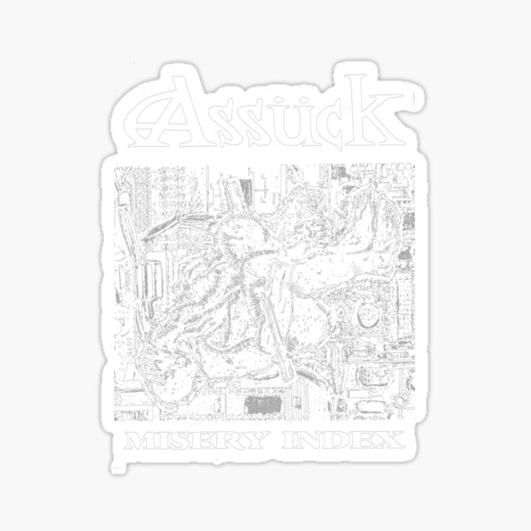 Item preview, Assuck Grindcore Sticker designed and sold by melanieqyehb.