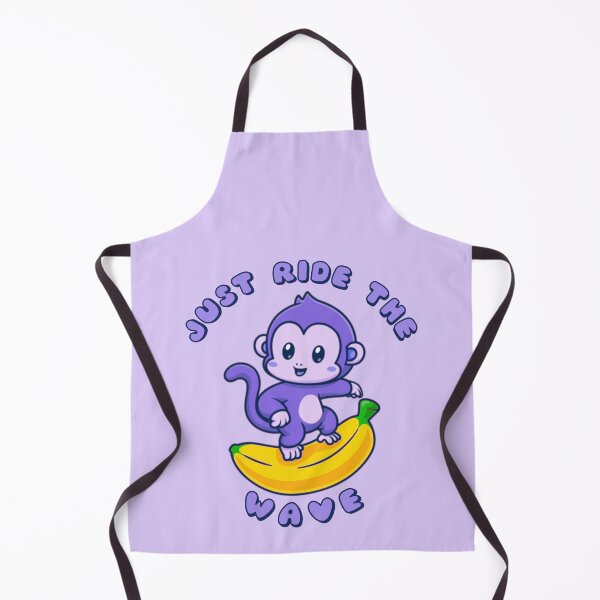 Item preview, Just Ride The Wave Purple Monkey Banana designed and sold by everything4eva.