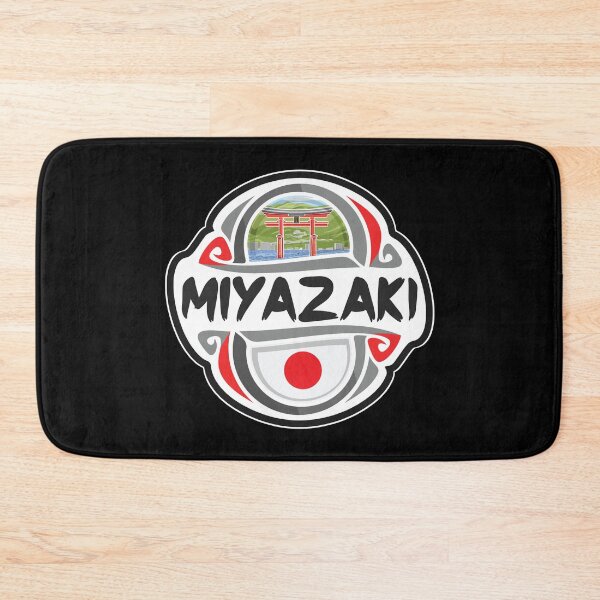 Artikelvorschau, Miyazaki Japan Flag Badge Travel Souvenir Stamp entworfen und verkauft von TeeHome.