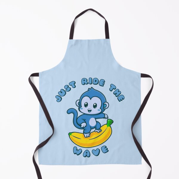 Item preview, Just Ride The Wave Blue Monkey Banana designed and sold by everything4eva.