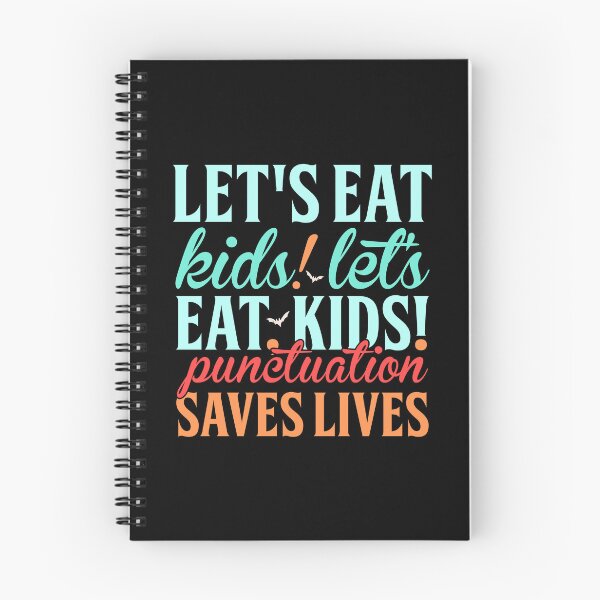 Item preview, Funny Let's Eat Kids Punctuation Saves Lives Educational Teacher designed and sold by Ay-mane.