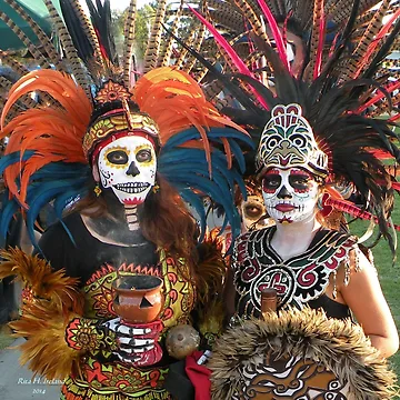 Artwork thumbnail, Aztec Dancers by Rita H. Ireland
