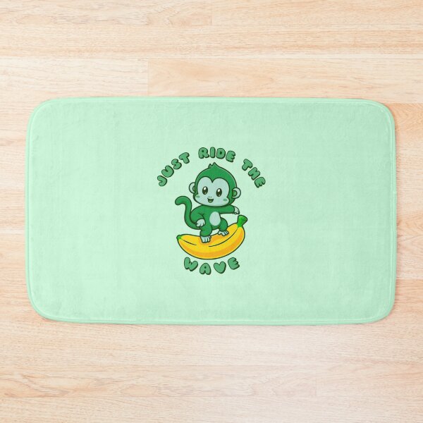 Item preview, Just Ride The Wave Green Monkey Banana designed and sold by everything4eva.