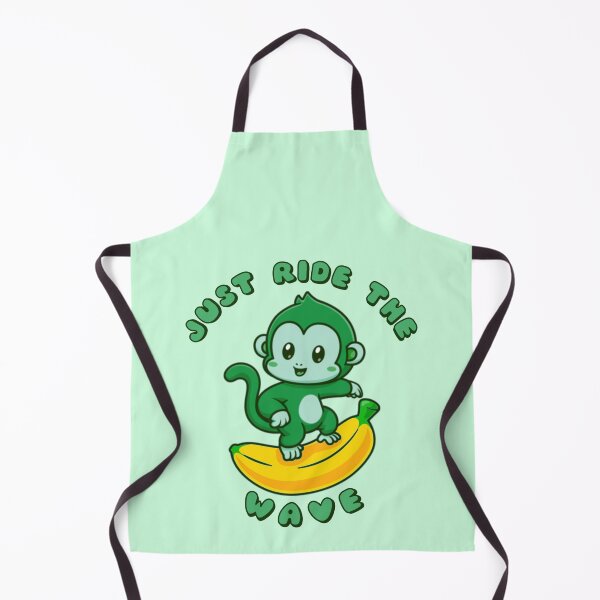 Item preview, Just Ride The Wave Green Monkey Banana designed and sold by everything4eva.