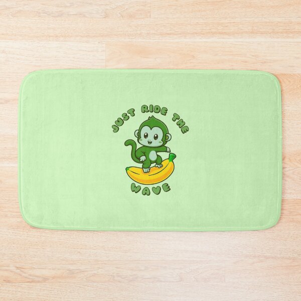 Item preview, Just Ride The Wave Green Monkey Banana designed and sold by everything4eva.
