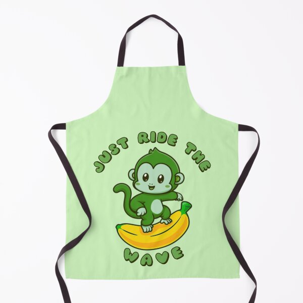 Item preview, Just Ride The Wave Green Monkey Banana designed and sold by everything4eva.