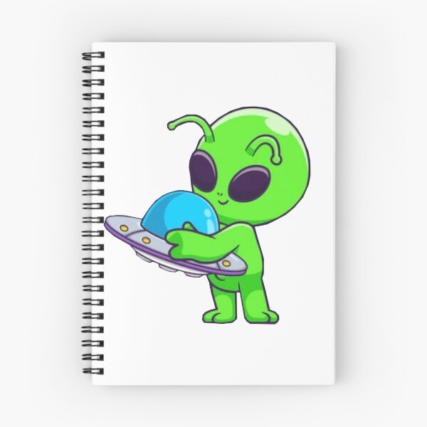 Artikelvorschau, Netter Alien, der einen UFO-Cartoon umarmt. entworfen und verkauft von BEAUTY ⭐⭐⭐⭐⭐.