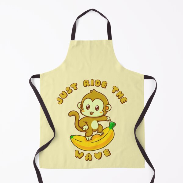Item preview, Just Ride The Wave Yellow Monkey Banana designed and sold by everything4eva.