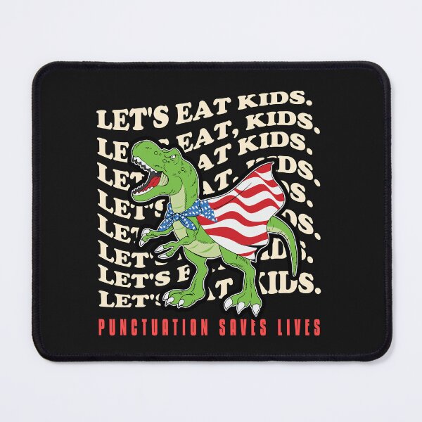 Item preview, Funny Let's Eat Kids Punctuation Saves Lives Educational Teacher designed and sold by Ay-mane.