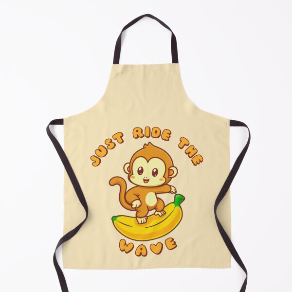 Item preview, Just Ride The Wave Orange Monkey Banana designed and sold by everything4eva.