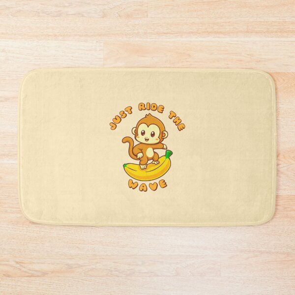 Item preview, Just Ride The Wave Orange Monkey Banana designed and sold by everything4eva.