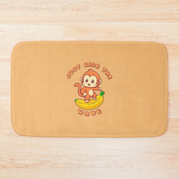 Item preview, Just Ride The Wave Orange Monkey Banana designed and sold by everything4eva.
